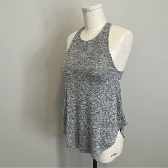 Aritzia Wilfred Free Burnette Racerback Swing Tank Light Grey - Picture 5 of 10